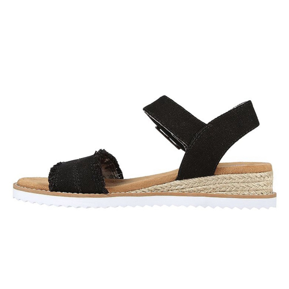 Skechers Desert Kiss Adobe Princess Sandal Black Women Size 8 - Picture 2 of 7